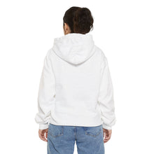 Load image into Gallery viewer, Dibs on the DJ Hoodie — Minimalist White Garment-Dyed Pullover