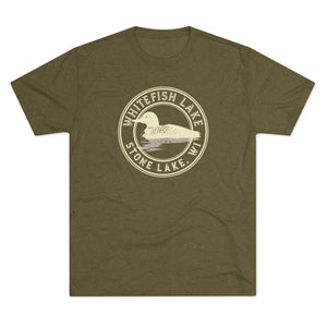 Whitefish Loon Tri-Blend Crew Tee