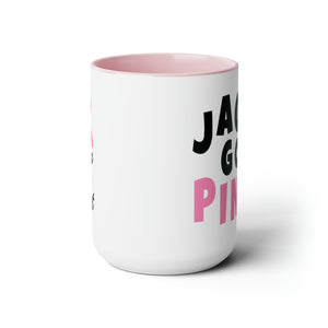 Jags Go Pink Coffee Mugs, 15oz