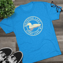 Load image into Gallery viewer, Whitefish Loon Tri-Blend Crew Tee