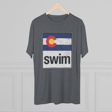 Load image into Gallery viewer, Road Sign Swim Tri-Blend Crew Tee