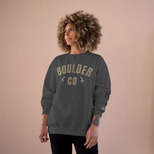Load image into Gallery viewer, Boulder CO Crewneck Sweatshirt — Vintage Lightning Graphic