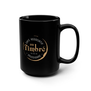 Au Timbré Black Mug, 15oz