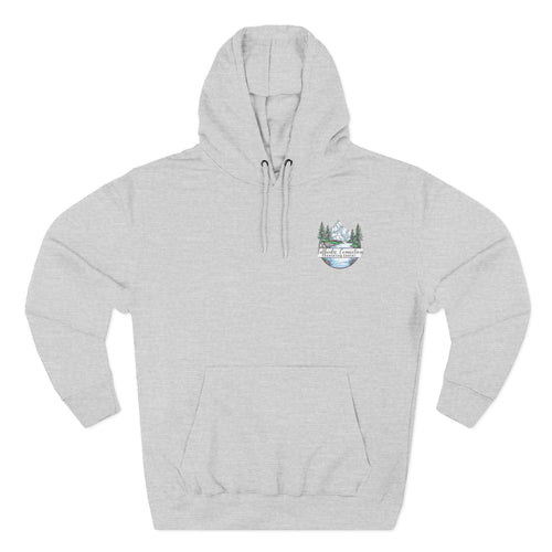 Authentic Connections Fleece Hoodie - Cozy Nature-Inspired Design