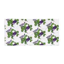Load image into Gallery viewer, Croc Mascot Pattern Beach Towel