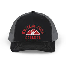 Load image into Gallery viewer, Western State College Trucker Cap - Retro Mountain Snapback