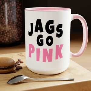 Jags Go Pink Coffee Mugs, 15oz