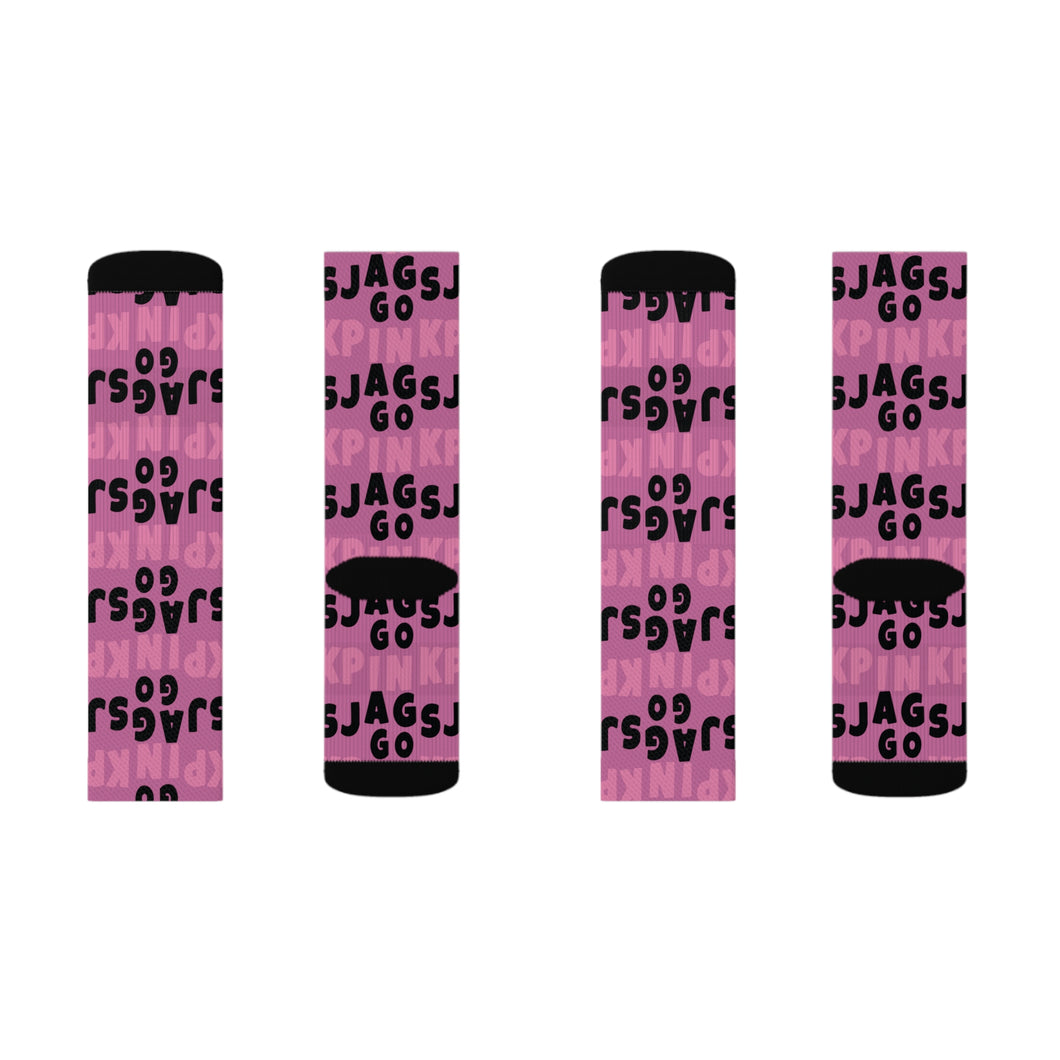 Jags Go Pink Socks
