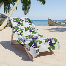 Load image into Gallery viewer, Croc Mascot Pattern Beach Towel