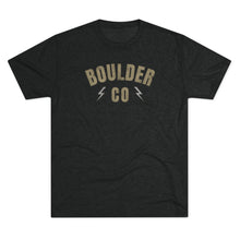 Load image into Gallery viewer, Boulder CO Vintage Logo Tee — Retro Lightning Bolt City