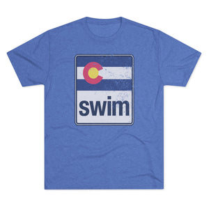Road Sign Swim Tri-Blend Crew Tee