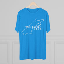 Load image into Gallery viewer, Whitefish Lake Outline Tri-Blend Crew Tee