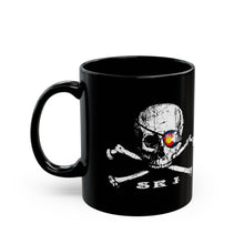 Load image into Gallery viewer, Ski Pirate Black Mug (11oz, 15oz)