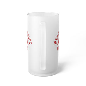 Old School Frosted Glass Beer Mug