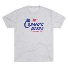 Load image into Gallery viewer, Cosmo's Pizza T‑Shirt – Retro Space Logo (Boulder, CO)