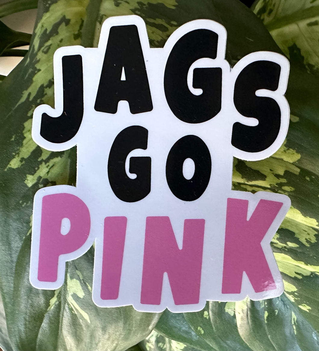 Jags Go Pink Sticker
