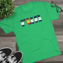 Load image into Gallery viewer, Men&#39;s Run Colorado Flag Tri-Blend Crew Tee