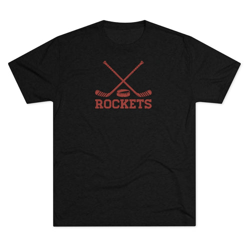 Men's Retro Rockets Hockey Tri-Blend Crew Tee