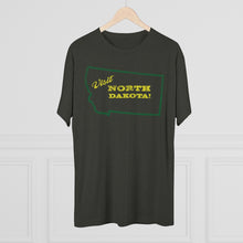 Load image into Gallery viewer, Men&#39;s Visit North Dakota! Tri-Blend Crew Tee