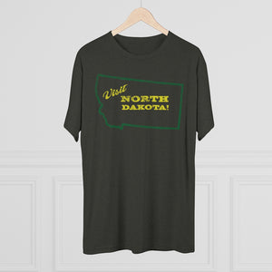 Men's Visit North Dakota! Tri-Blend Crew Tee