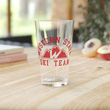 Load image into Gallery viewer, Old School Western State Ski Team Pint Glass, 16oz