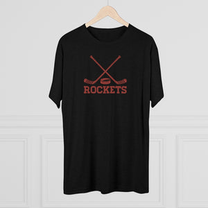Men's Retro Rockets Hockey Tri-Blend Crew Tee