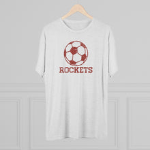 Load image into Gallery viewer, Men&#39;s Retro Rockets Soccer Tri-Blend Crew Tee