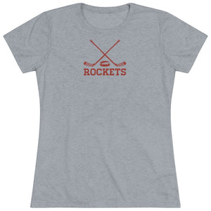 Women's Retro Rockets Hockey Triblend Tee