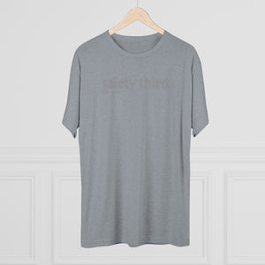Custom Safety Third Tri-Blend Crew Tee