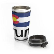 Load image into Gallery viewer, The Run Colorado Stainless Steel Travel Mug