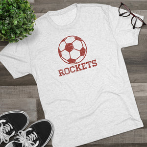 Men's Retro Rockets Soccer Tri-Blend Crew Tee