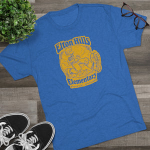 Elton Hills Elementary Hilltopper Tri-Blend Crew Tee