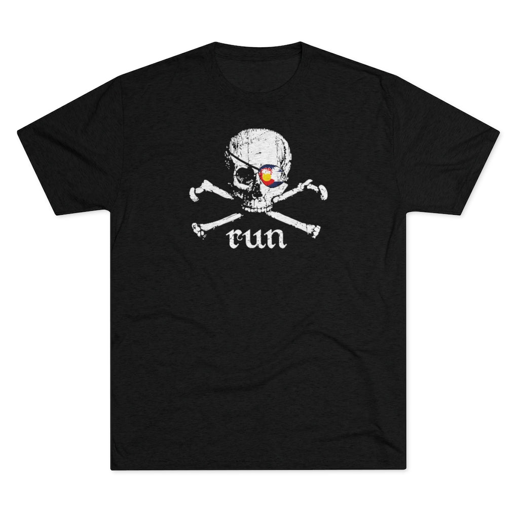 Colorado Run Pirate Tri-Blend Crew Tee