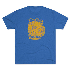 Elton Hills Elementary Hilltopper Tri-Blend Crew Tee