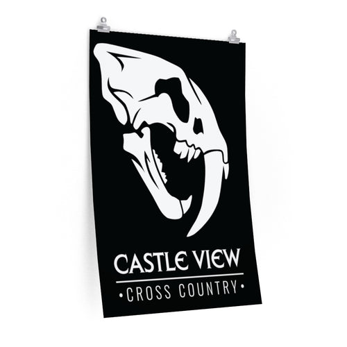 Sabercat Skull Premium Matte vertical posters