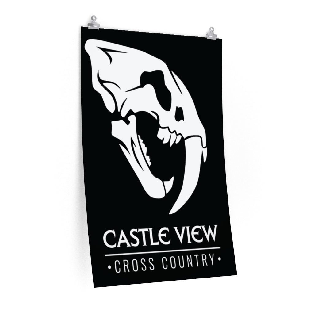 Sabercat Skull Premium Matte vertical posters