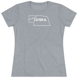 Women's Visit Iowa Triblend Tee