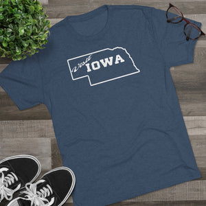 Men's Visit Iowa Tri-Blend Crew Tee