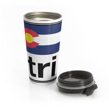Load image into Gallery viewer, Tri Colorado Stainless Steel Travel Mug