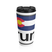Load image into Gallery viewer, The Run Colorado Stainless Steel Travel Mug