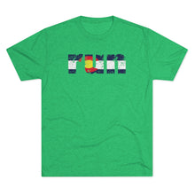 Load image into Gallery viewer, Men&#39;s Run Colorado Flag Tri-Blend Crew Tee