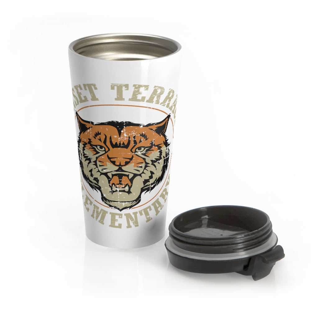 Old School Stainless Steel Travel Mug