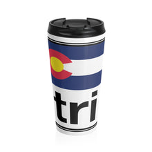 Load image into Gallery viewer, Tri Colorado Stainless Steel Travel Mug