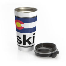 Load image into Gallery viewer, Ski Colorado Stainless Steel Travel Mug