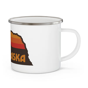 Enamel Chimney Rock NE Campfire Mug