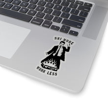 Load image into Gallery viewer, Ski More Work Less Kiss-Cut Stickers