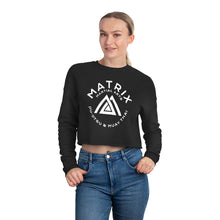 Load image into Gallery viewer, Women&#39;s Matrix Martial Arts Cropped Sweatshirt
