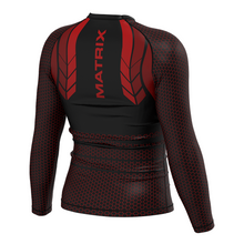 Load image into Gallery viewer, Matrix Red Rash Guard