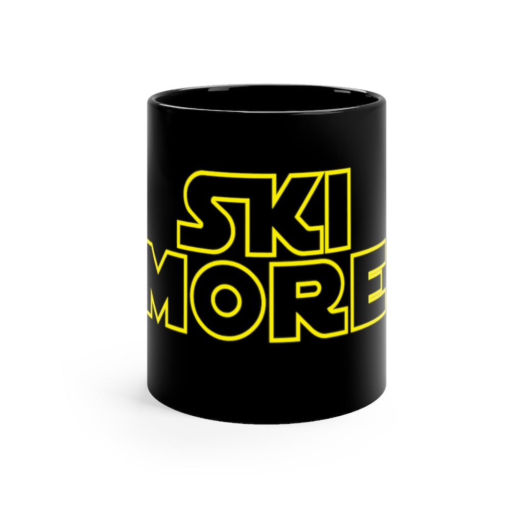 Ski More Black mug 11oz