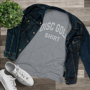 Women's Disc Golf Shirt Triblend Tee